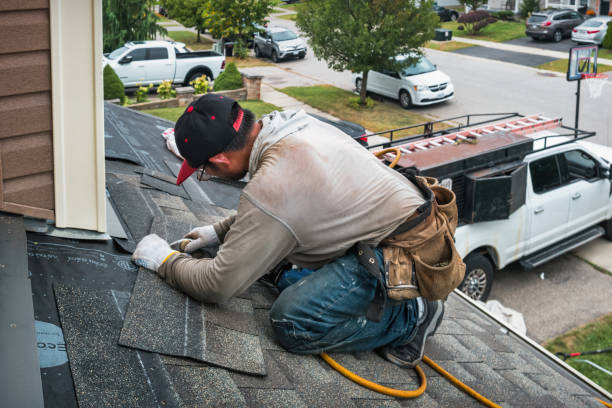Professional Roofing technician working in Deerfield, VA